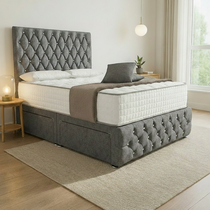 Moscow Divan Bed Side Angle - Armour Coniston